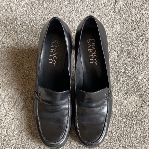 Women’s shoes - Franco Sarto Heeled Loafer/Pump, Black 8M - Picture 2 of 10